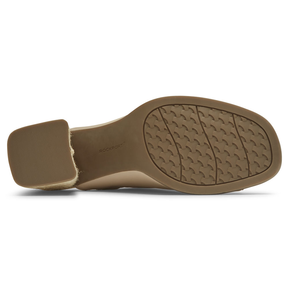 Rockport Womens Total Motion Amara - Slides Beige - HMI461895